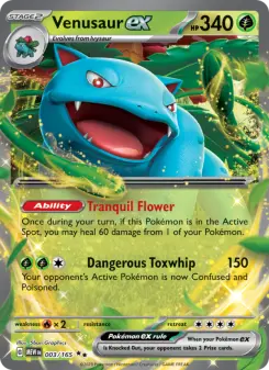 Pokémon-Karte Venusaur ex 003/165