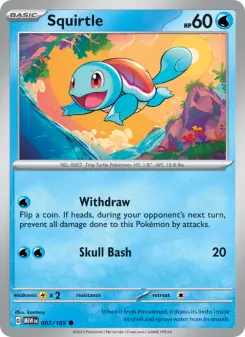 Pokémon-Karte Squirtle 007/165