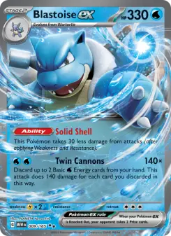 Pokémon-Karte Blastoise ex 009/165