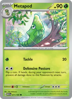 Pokémon-Karte Metapod 011/165