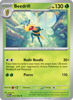 Pokémon-Karte Beedrill 015/165