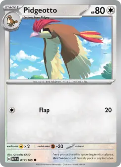 Pokémon-Karte Pidgeotto 017/165