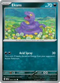 Pokémon-Karte Ekans 023/165