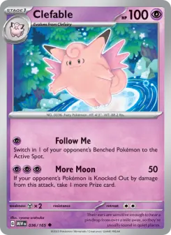 Pokémon-Karte Clefable 036/165