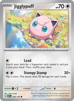 Pokémon-Karte Jigglypuff 039/165