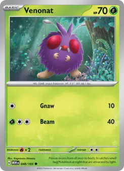 Pokémon-Karte Venonat 048/165