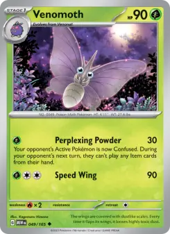 Pokémon-Karte Venomoth 049/165