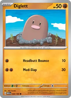Pokémon-Karte Diglett 050/165