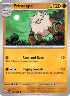 Pokémon-Karte Primeape 057/165