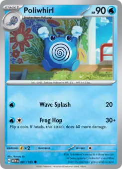 Pokémon-Karte Poliwhirl 061/165