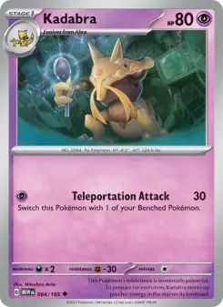 Pokémon-Karte Kadabra 064/165
