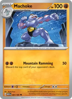 Pokémon-Karte Machoke 067/165