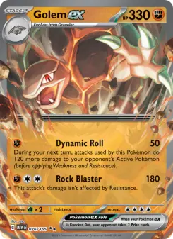 Pokémon-Karte Golem ex 076/165