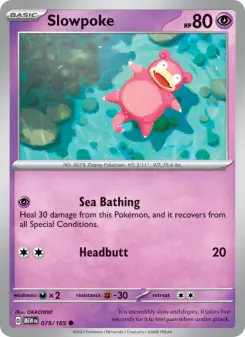 Pokémon-Karte Slowpoke 079/165
