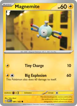 Pokémon-Karte Magnemite 081/165