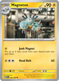 Pokémon-Karte Magneton 082/165