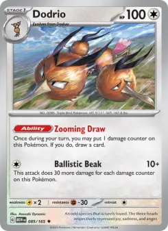 Pokémon-Karte Dodrio 085/165