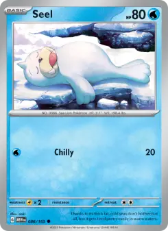 Pokémon-Karte Seel 086/165