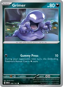 Pokémon-Karte Grimer 088/165