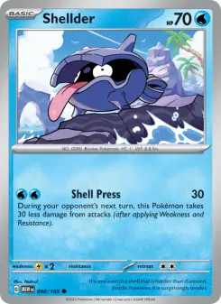 Pokémon-Karte Shellder 090/165