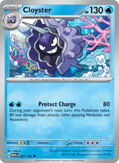 Pokémon-Karte Cloyster 091/165