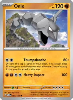 Pokémon-Karte Onix 095/165