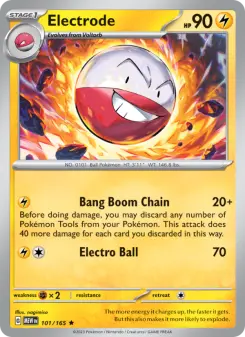 Pokémon-Karte Electrode 101/165