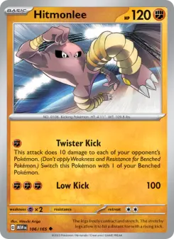 Pokémon-Karte Hitmonlee 106/165