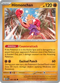 Pokémon-Karte Hitmonchan 107/165