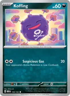 Pokémon-Karte Koffing 109/165