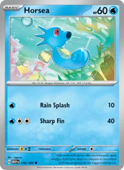 Pokémon-Karte Horsea 116/165