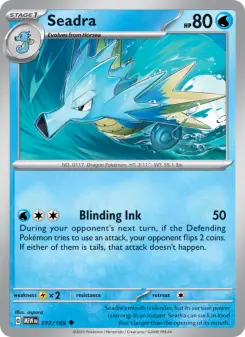 Pokémon-Karte Seadra 117/165