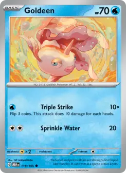 Pokémon-Karte Goldeen 118/165