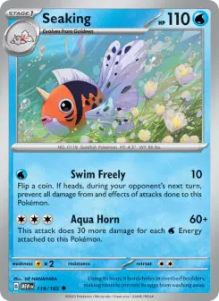 Pokémon-Karte Seaking 119/165