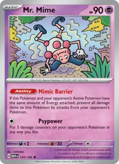 Pokémon-Karte Mr. Mime 122/165