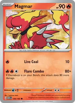 Pokémon-Karte Magmar 126/165
