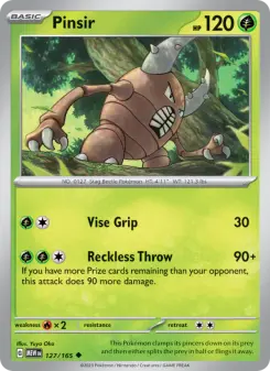 Pokémon-Karte Pinsir 127/165