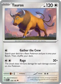Pokémon-Karte Tauros 128/165