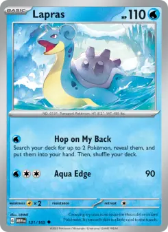Pokémon-Karte Lapras 131/165