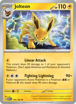 Pokémon-Karte Jolteon 135/165