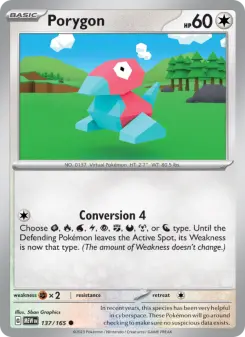 Pokémon-Karte Porygon 137/165