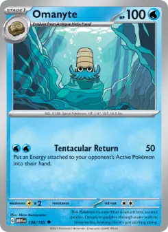 Pokémon-Karte Omanyte 138/165
