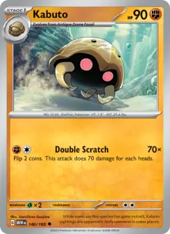 Pokémon-Karte Kabuto 140/165