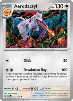 Pokémon-Karte Aerodactyl 142/165