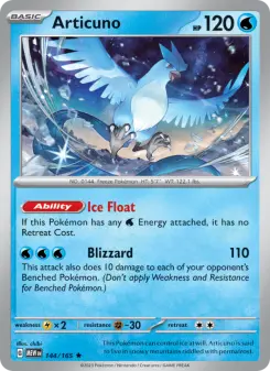 Pokémon-Karte Articuno 144/165
