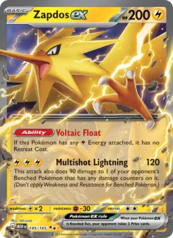 Pokémon-Karte Zapdos ex 145/165