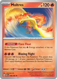 Pokémon-Karte Moltres 146/165