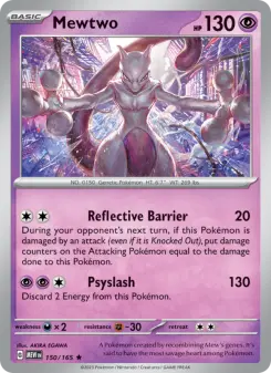 Pokémon-Karte Mewtwo 150/165