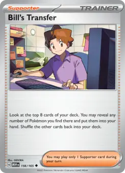 Pokémon-Karte Bill's Transfer 156/165