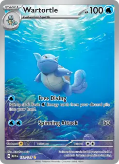 Pokémon-Karte Wartortle 171/165